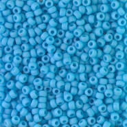 Miyuki rocailles Perlen 8/0 - Matte opaque turquoise blue 8-413F